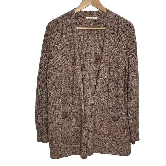 Marine Layer Womens Cabin Cardigan Sweater Small Brown Haether Knit Pockets - Picture 3 of 12